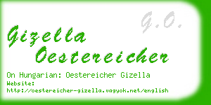 gizella oestereicher business card